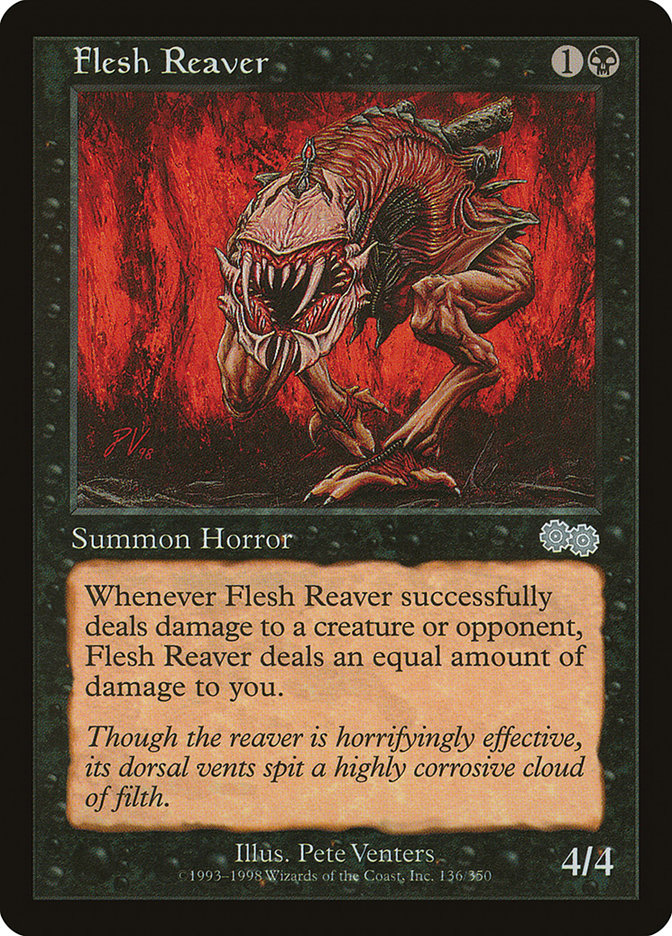 Flesh Reaver [Urza's Saga] | Golgari Games