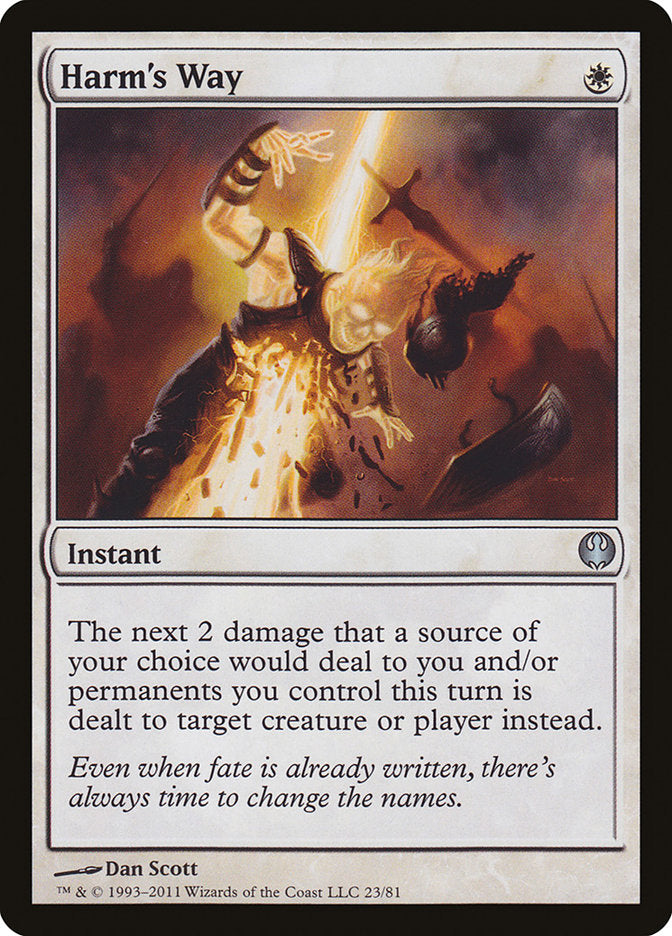 Harm's Way [Duel Decks: Knights vs. Dragons] | Local Legends