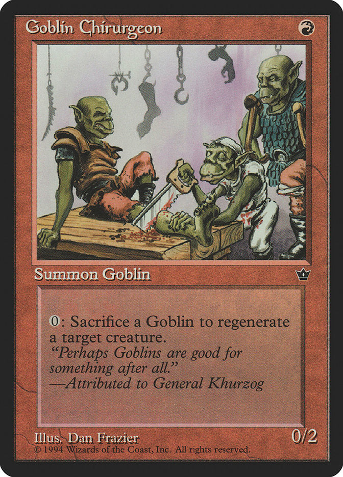 Goblin Chirurgeon (Dan Frazier) [Fallen Empires] | Local Legends