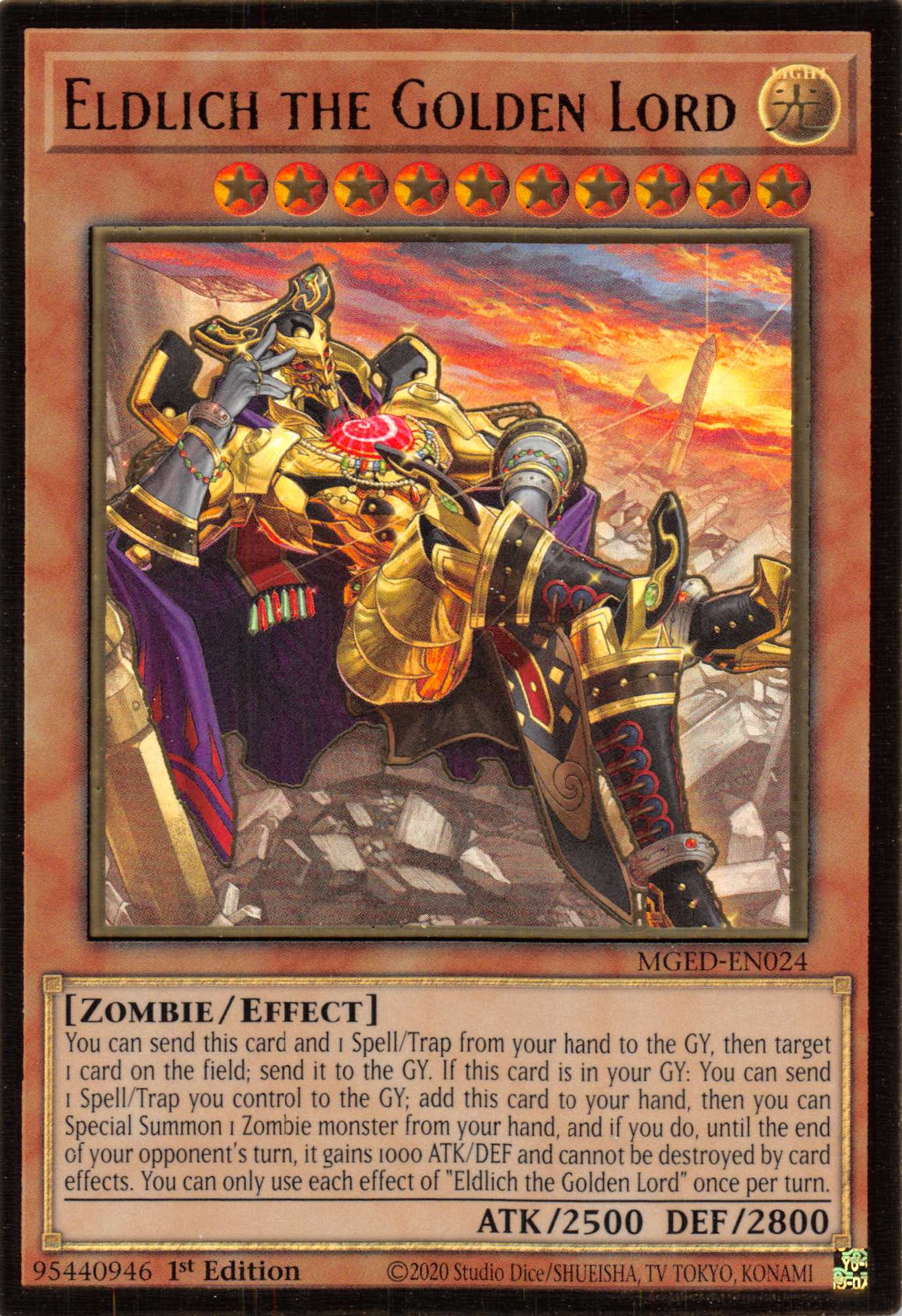 Eldlich the Golden Lord (Alternate Art) [MGED-EN024] Gold Rare | Golgari Games