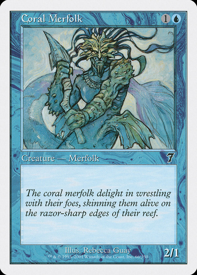 Coral Merfolk [Seventh Edition] | Golgari Games