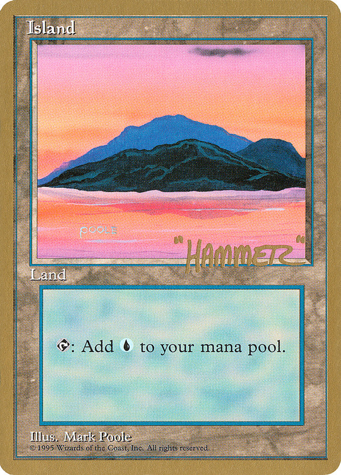 Island (shr369) (Shawn "Hammer" Regnier) [Pro Tour Collector Set] | Golgari Games