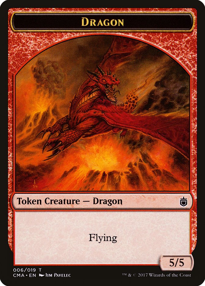 Dragon Token [Commander Anthology Tokens] | Local Legends