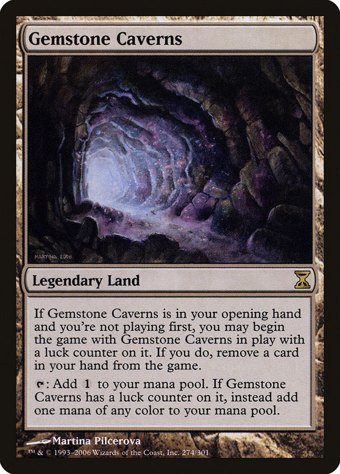 Gemstone Caverns [Time Spiral] | Golgari Games