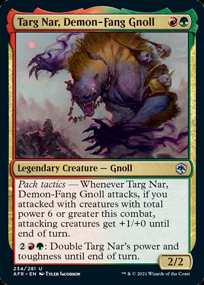 Targ Nar, Demon-Fang Gnoll [Dungeons & Dragons: Adventures in the Forgotten Realms] | Golgari Games