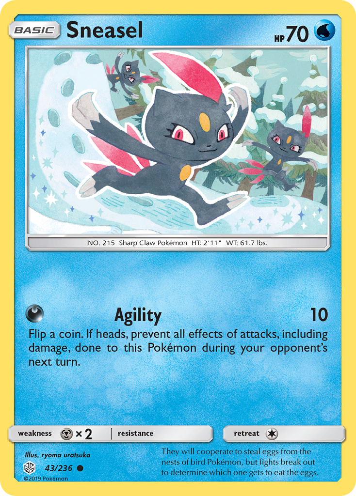 Sneasel (43/236) [Sun & Moon: Cosmic Eclipse] | Local Legends
