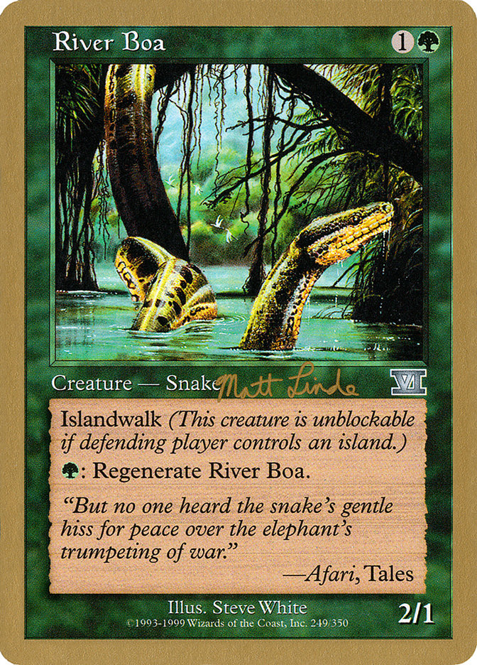 River Boa (Matt Linde) [World Championship Decks 1999] | Golgari Games