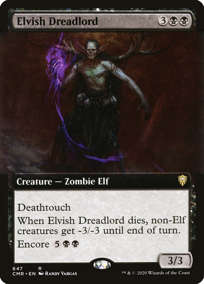 Elvish Dreadlord (Extended Art) [Commander Legends] | Local Legends