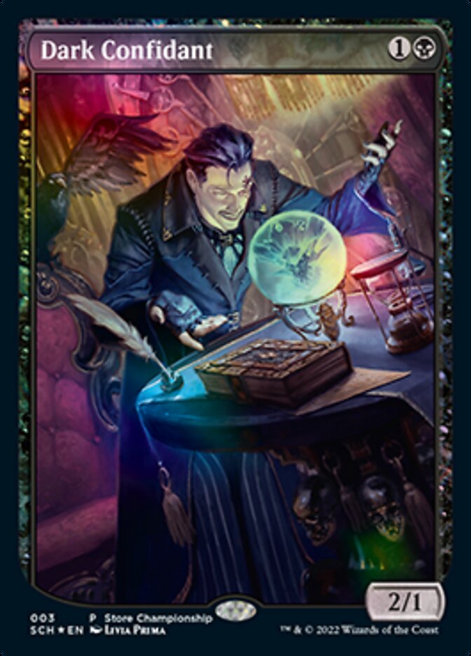 Dark Confidant (Extended Art) [Store Championships 2022] | Golgari Games