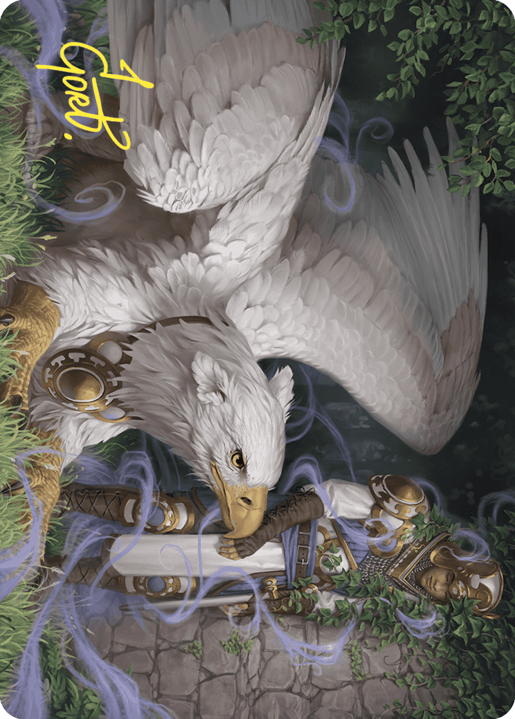 Dutiful Griffin Art Card (Gold-Stamped Signature) [Wilds of Eldraine Art Series] | Local Legends