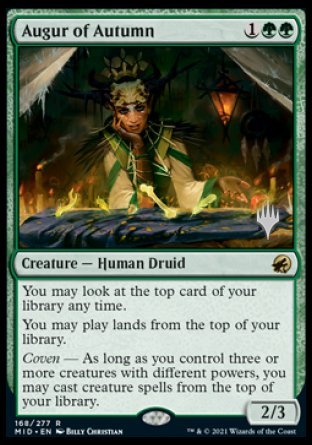 Augur of Autumn (Promo Pack) [Innistrad: Midnight Hunt Promos] | Golgari Games