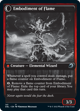 Flame Channeler // Embodiment of Flame [Innistrad: Double Feature] | Golgari Games