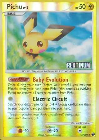 Pichu (45/100) [Burger King Promos: 2009 Collection] | Golgari Games