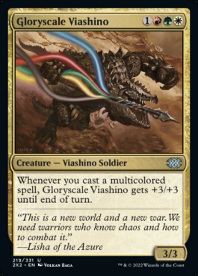 Gloryscale Viashino [Double Masters 2022] | Golgari Games