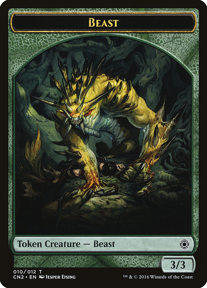 Beast Token [Conspiracy: Take the Crown Tokens] | Golgari Games