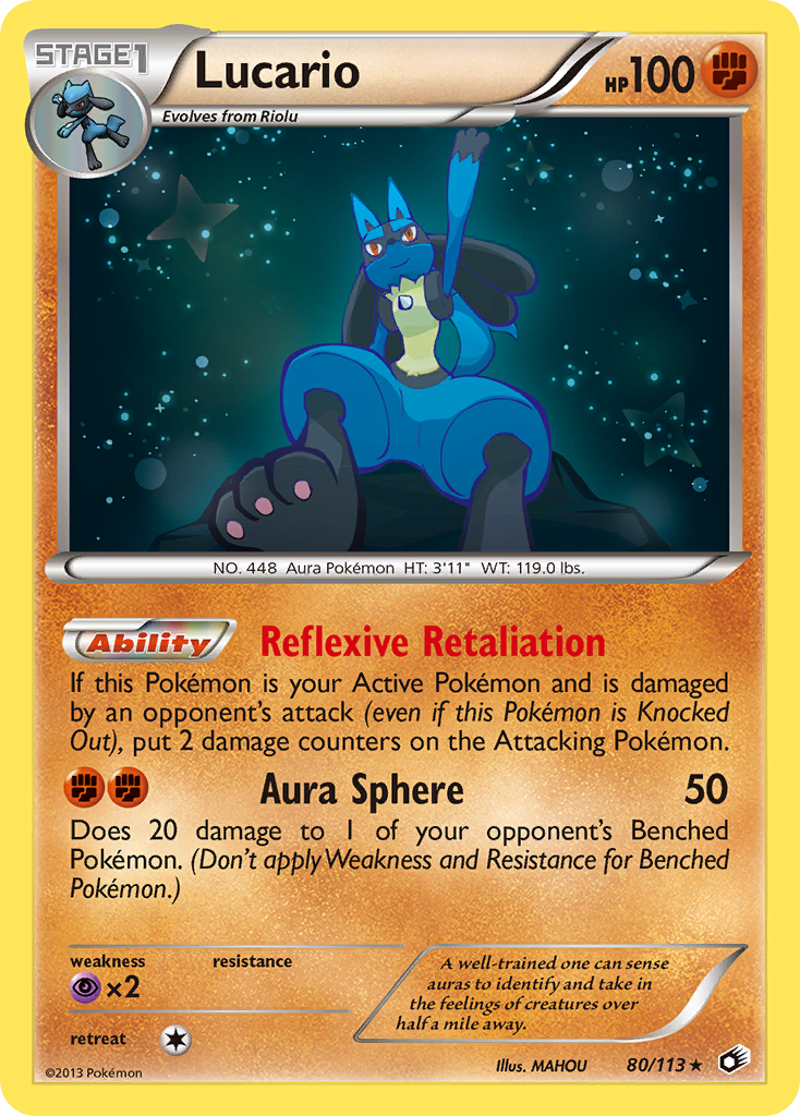 Lucario (80/113) [Black & White: Legendary Treasures] | Golgari Games