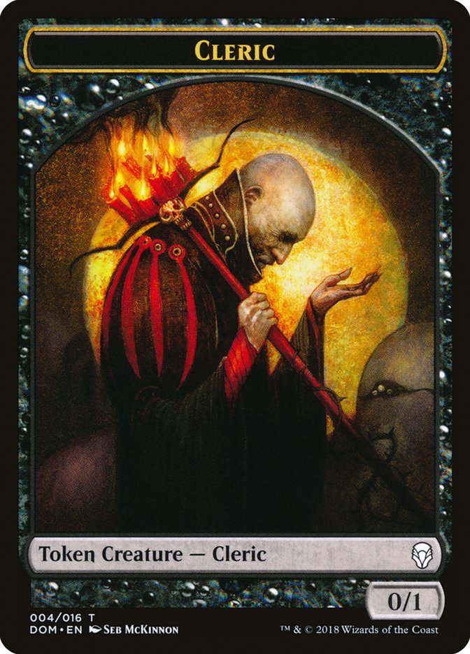 Cleric Token [Dominaria Tokens] | Golgari Games