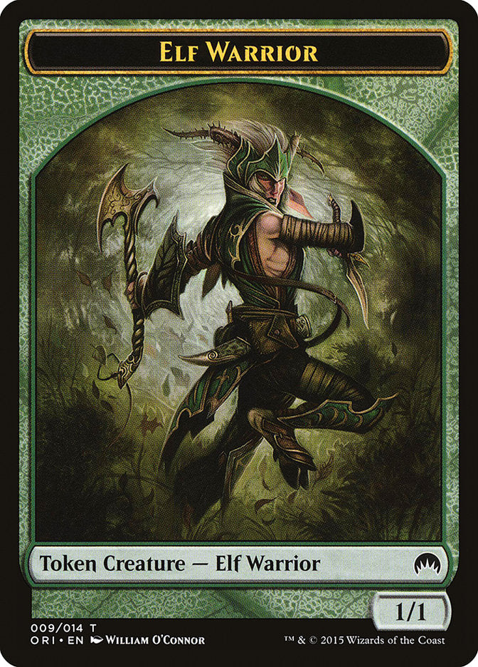 Elf Warrior Token [Magic Origins Tokens] | Golgari Games