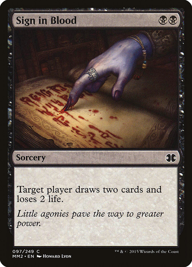 Sign in Blood [Modern Masters 2015] | Local Legends