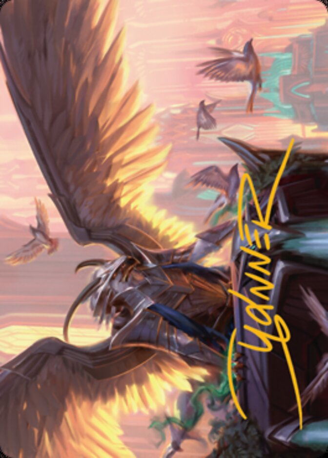 Falco Spara, Pactweaver 1 Art Card (Gold-Stamped Signature) [Streets of New Capenna Art Series] | Golgari Games