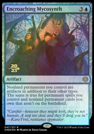 Encroaching Mycosynth [Phyrexia: All Will Be One Prerelease Promos] | Golgari Games