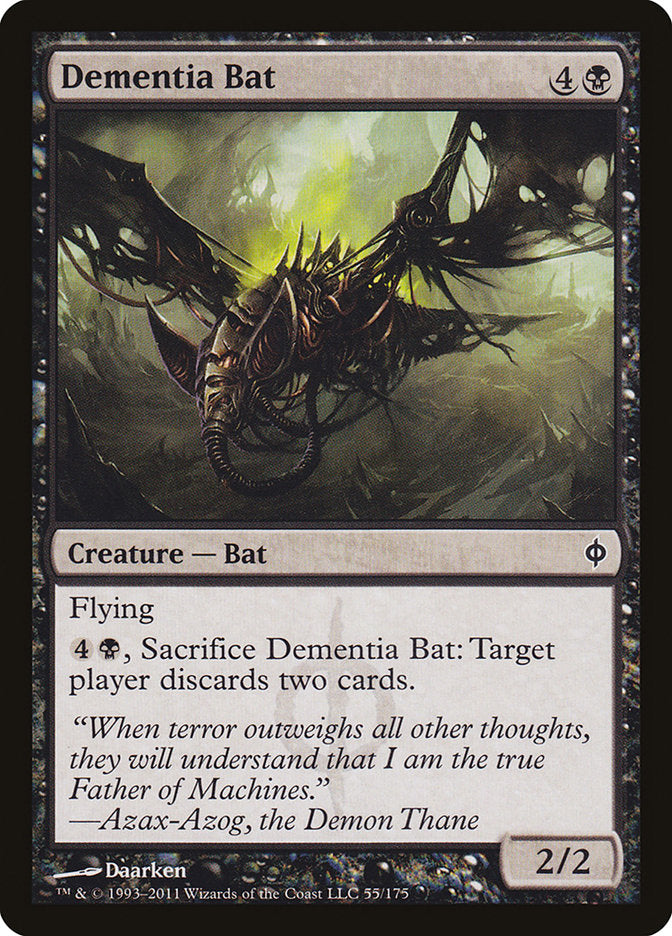 Dementia Bat [New Phyrexia] | Golgari Games