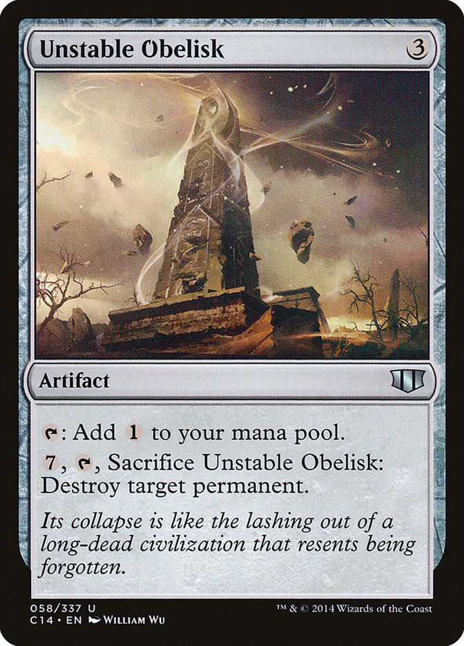 Unstable Obelisk [Commander 2014] | Golgari Games