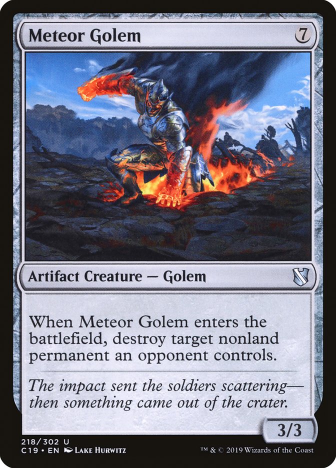 Meteor Golem [Commander 2019] | Golgari Games