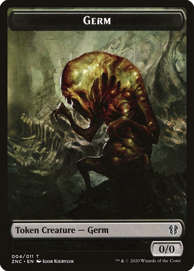 Faerie Rogue // Germ Double-sided Token [Zendikar Rising Commander Tokens] | Golgari Games