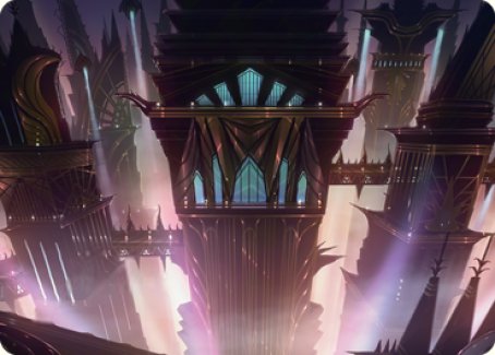 Skybridge Towers Art Card [Streets of New Capenna Art Series] | Golgari Games