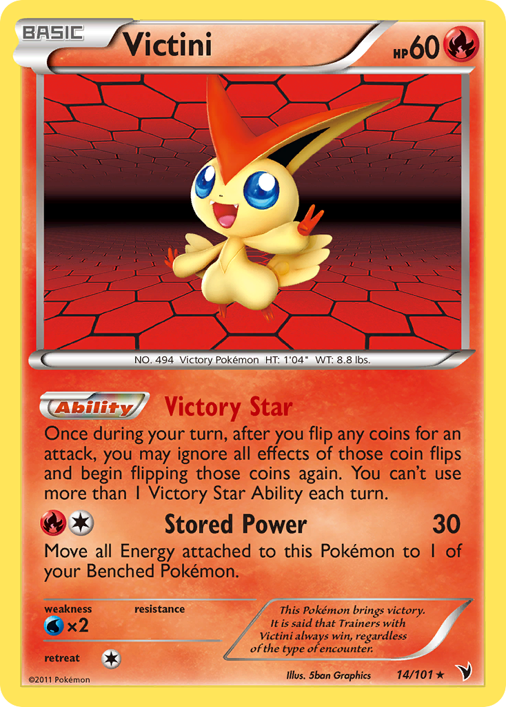 Victini (14/101) [Black & White: Noble Victories] | Golgari Games