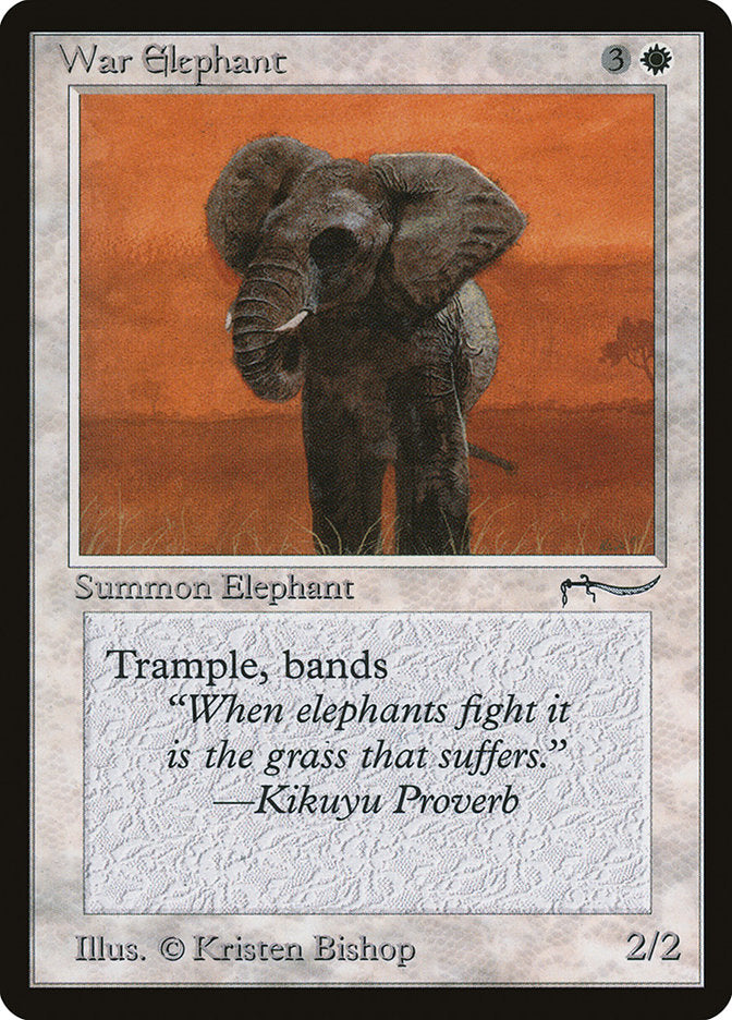 War Elephant (Dark Mana Cost) [Arabian Nights] | Local Legends