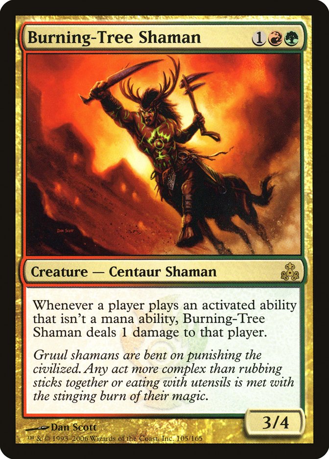 Burning-Tree Shaman [Guildpact] | Golgari Games