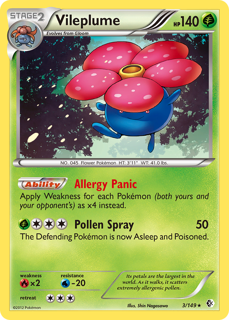 Vileplume (3/149) [Black & White: Boundaries Crossed] | Local Legends