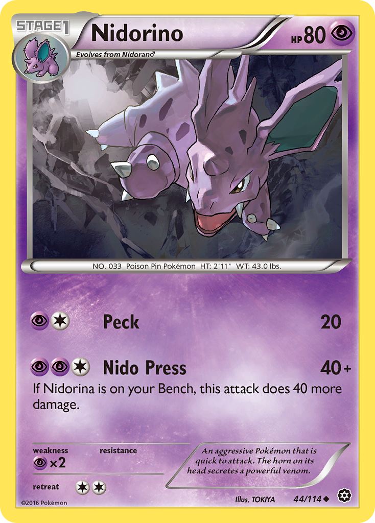 Nidorino (44/114) [XY: Steam Siege] | Golgari Games