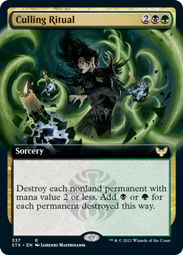 Culling Ritual (Extended Art) [Strixhaven: School of Mages] | Local Legends