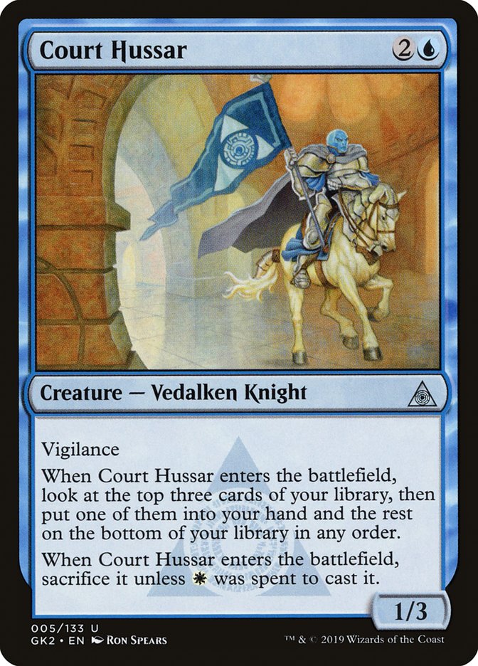 Court Hussar [Ravnica Allegiance Guild Kit] | Golgari Games