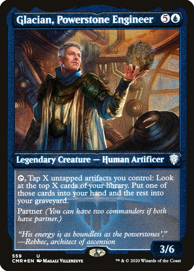 Glacian, Powerstone Engineer (Etched) [Commander Legends] | Golgari Games