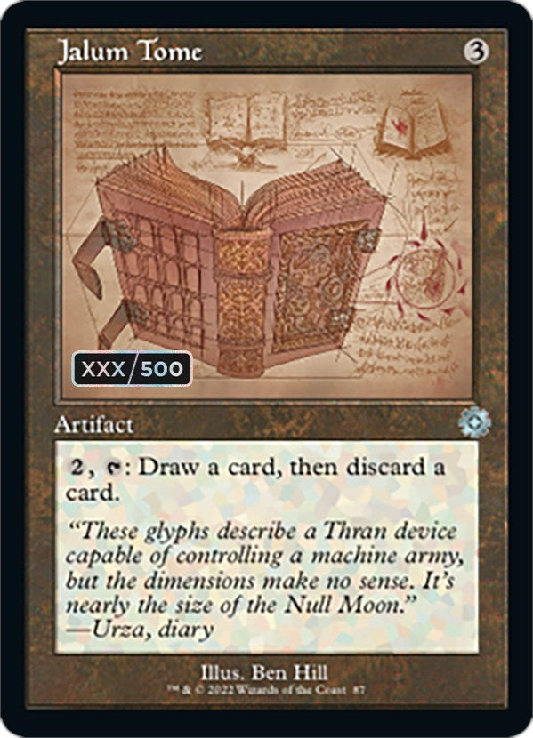 Jalum Tome (Retro Schematic) (Serial Numbered) [The Brothers' War Retro Artifacts] | Local Legends