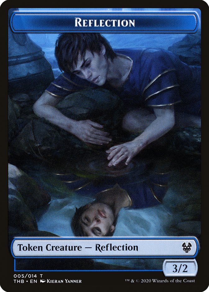 Human Soldier // Reflection Double-sided Token [Theros Beyond Death Tokens] | Golgari Games