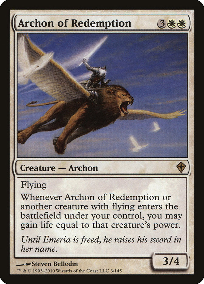 Archon of Redemption [Worldwake] | Golgari Games