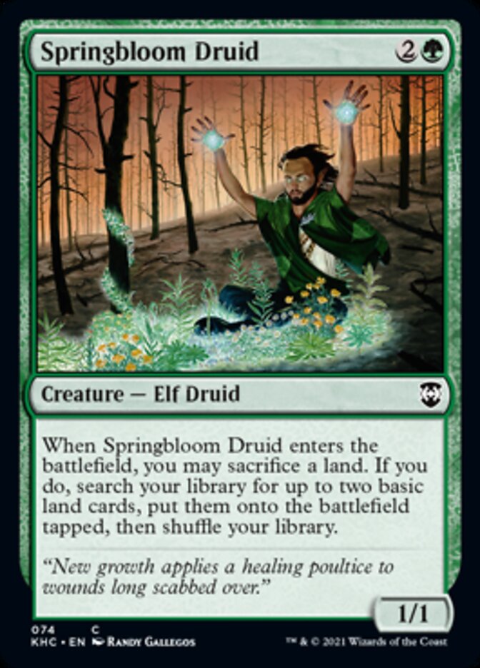 Springbloom Druid [Kaldheim Commander] | Golgari Games