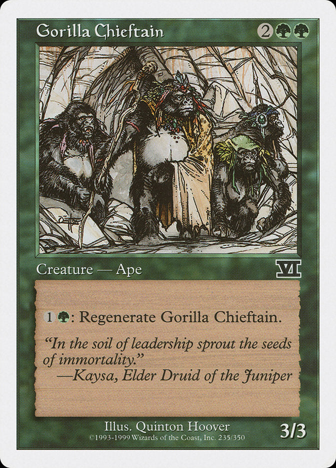 Gorilla Chieftain [Classic Sixth Edition] | Golgari Games