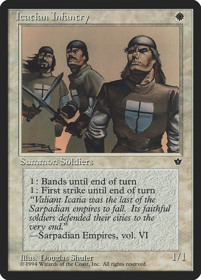 Icatian Infantry (Douglas Shuler) [Fallen Empires] | Local Legends