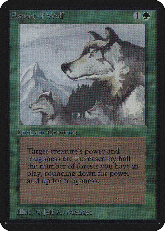 Aspect of Wolf [Alpha Edition] | Golgari Games