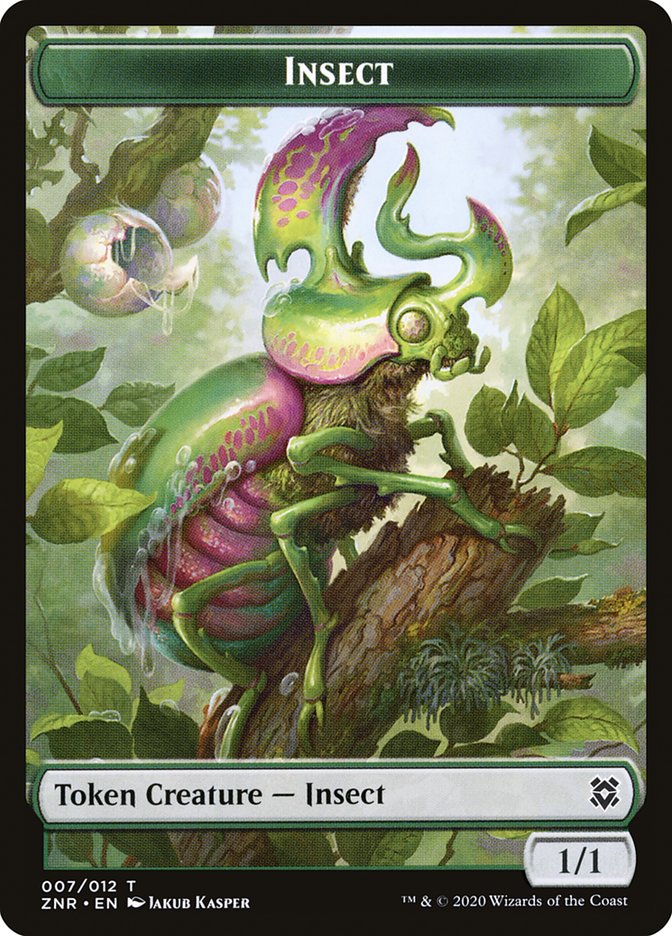 Cat Beast // Insect Double-sided Token [Zendikar Rising Tokens] | Local Legends