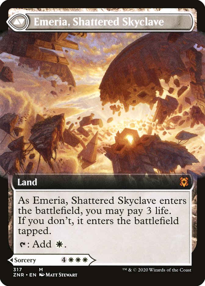 Emeria's Call // Emeria, Shattered Skyclave (Extended Art) [Zendikar Rising] | Golgari Games