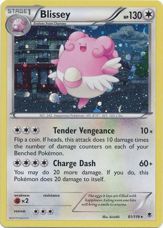 Blissey (81/119) (Cosmos Holo) [XY: Phantom Forces] | Golgari Games