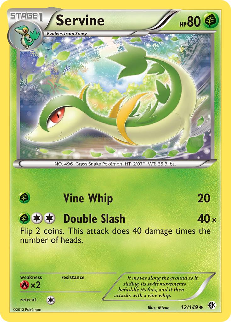 Servine (12/149) [Black & White: Boundaries Crossed] | Local Legends