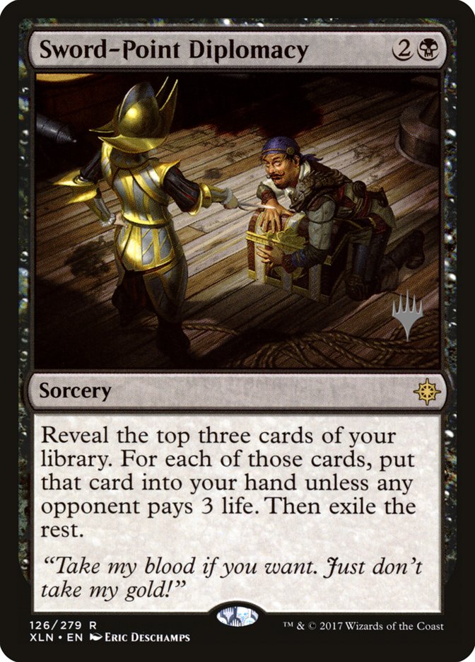 Sword-Point Diplomacy (Promo Pack) [Ixalan Promos] | Local Legends